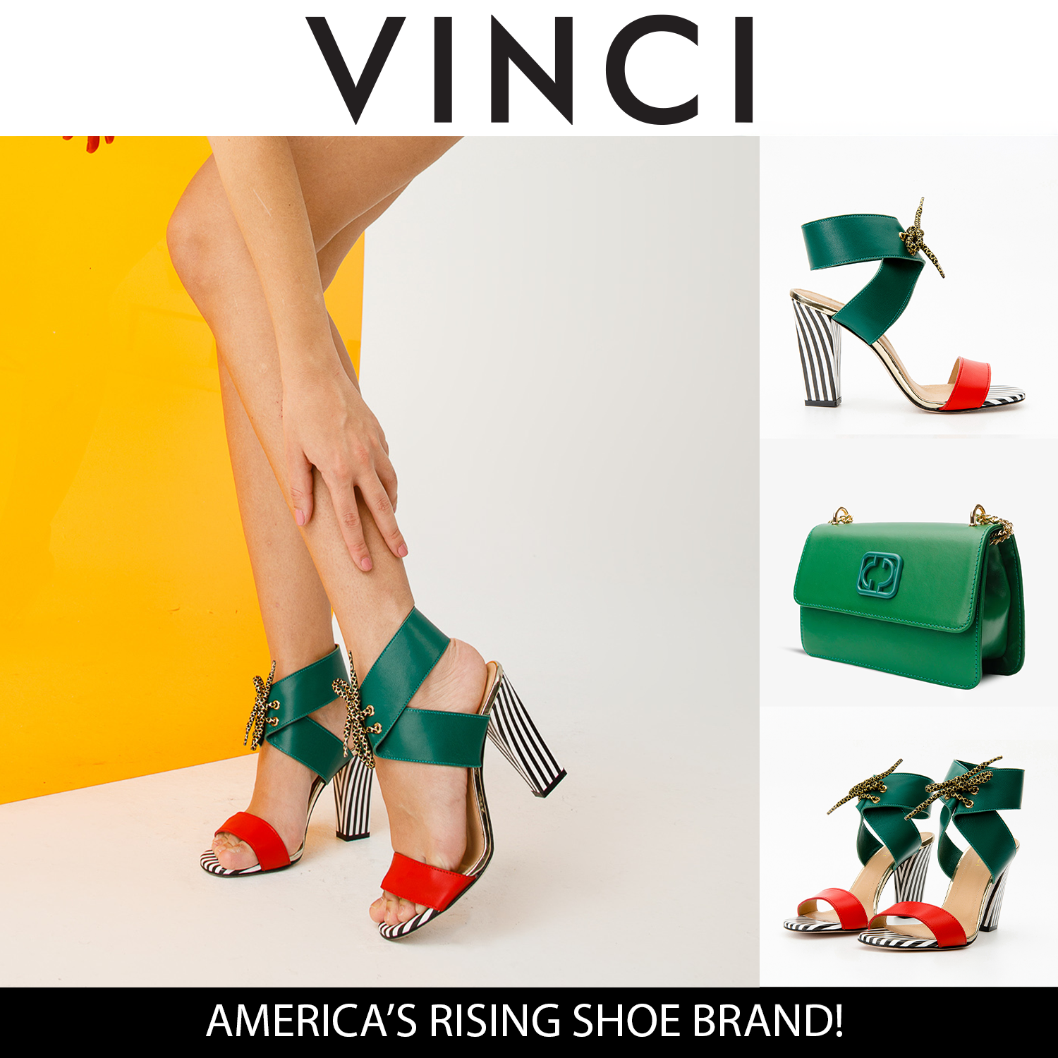 The Bloke Ankle Strap Multicolor Leather Sandal - Vinci Leather