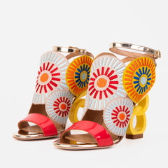 The Parama Yellow Leather Ankle Strap Sandal - Vinci Leather