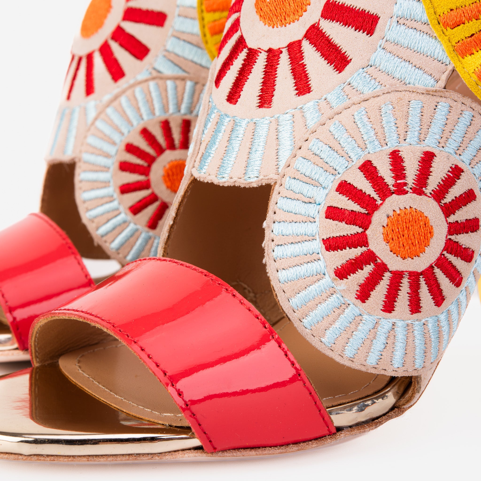 The Parama Yellow Leather Ankle Strap Sandal - Vinci Leather