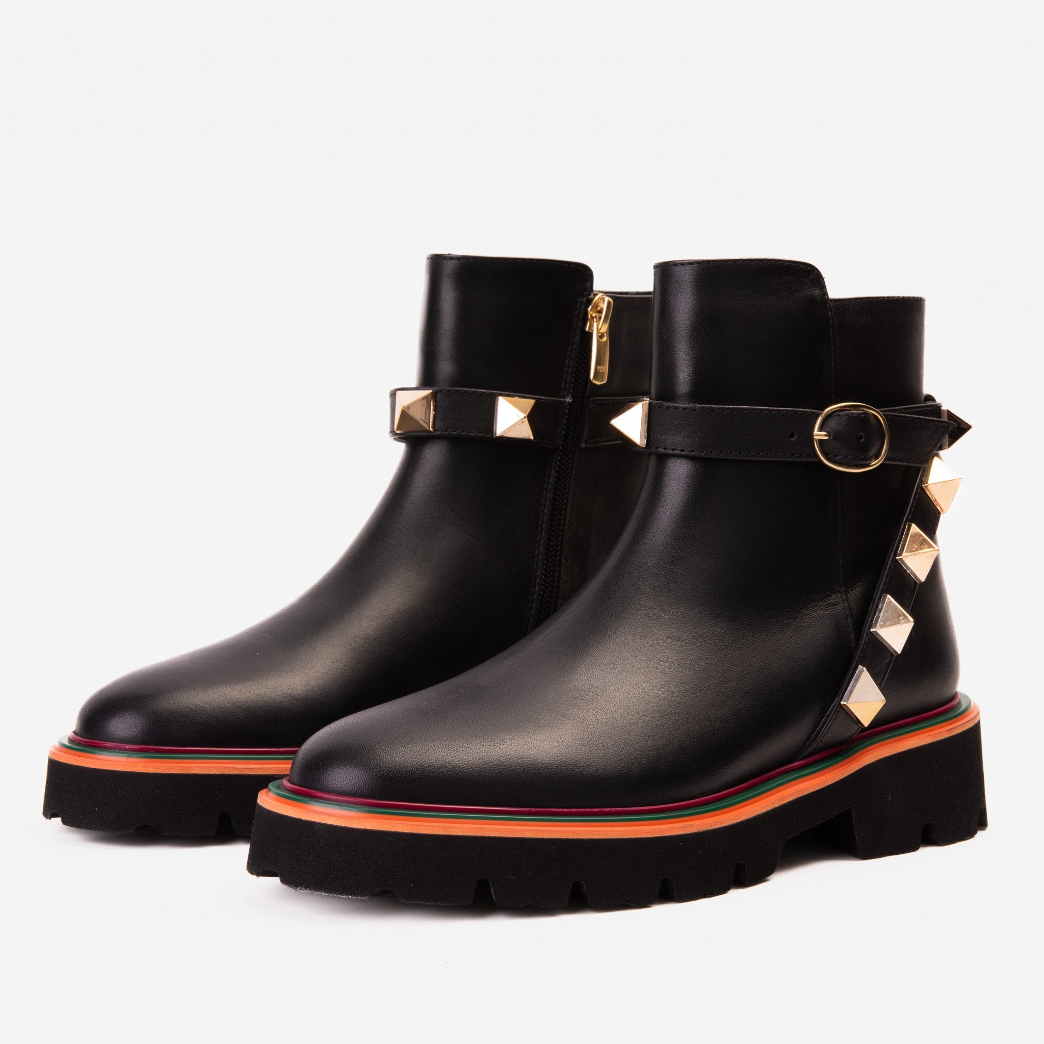 The Prag Black Leather Ankle Boot - Vinci Leather