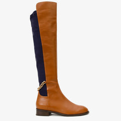 The Tallin Tan Leather Knee High Boot - Vinci Leather