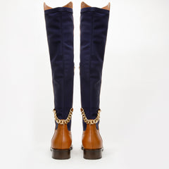 The Tallin Tan Leather Knee High Boot - Vinci Leather
