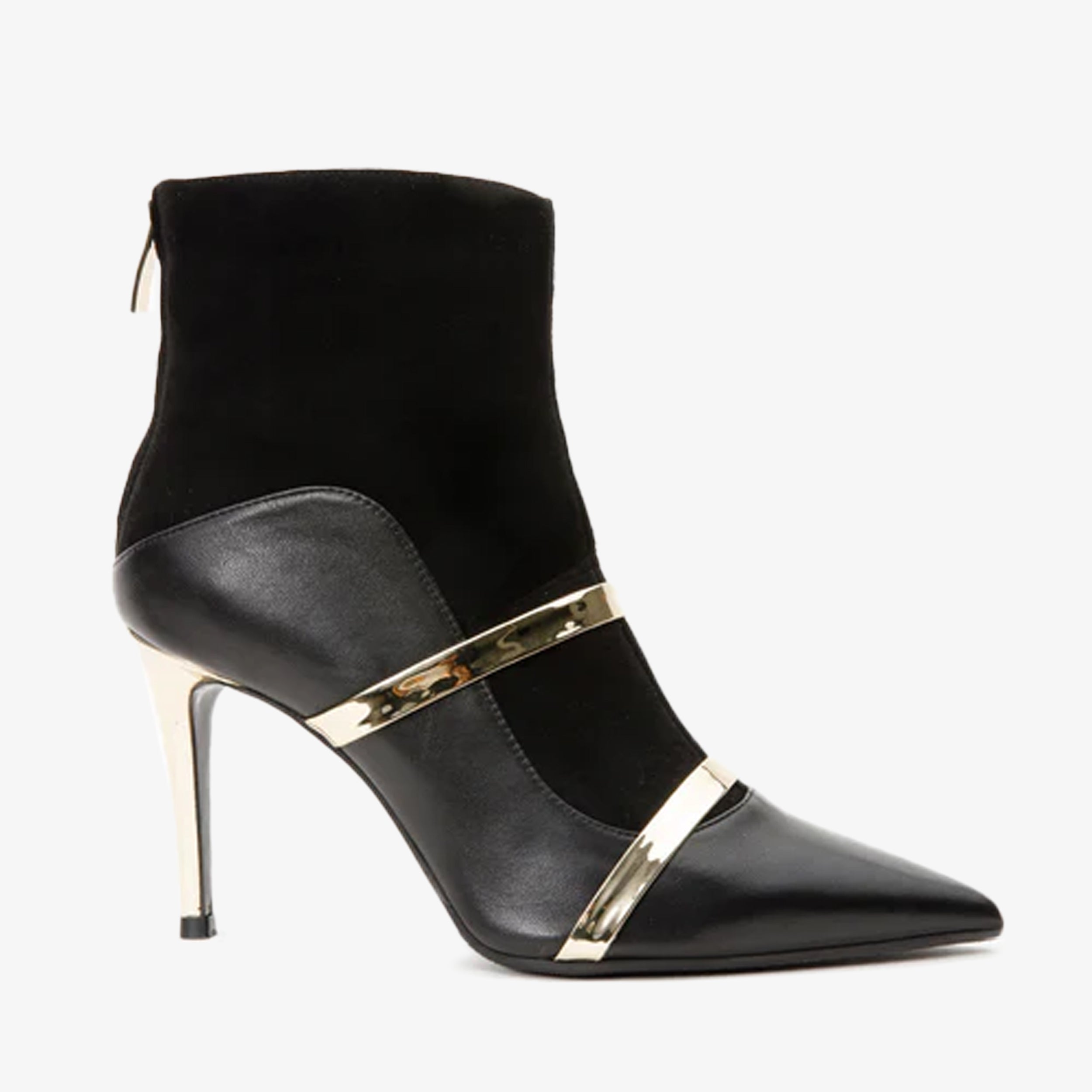 The Manila Black Leather Ankle Boot - Vinci Leather