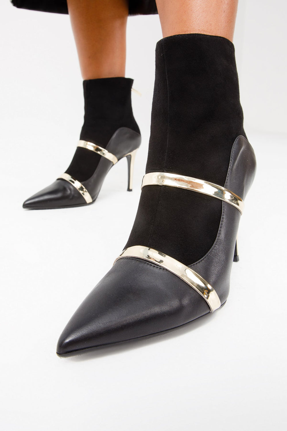 The Manila Black Leather Ankle Boot - Vinci Leather