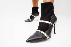 The Manila Black Leather Ankle Boot - Vinci Leather