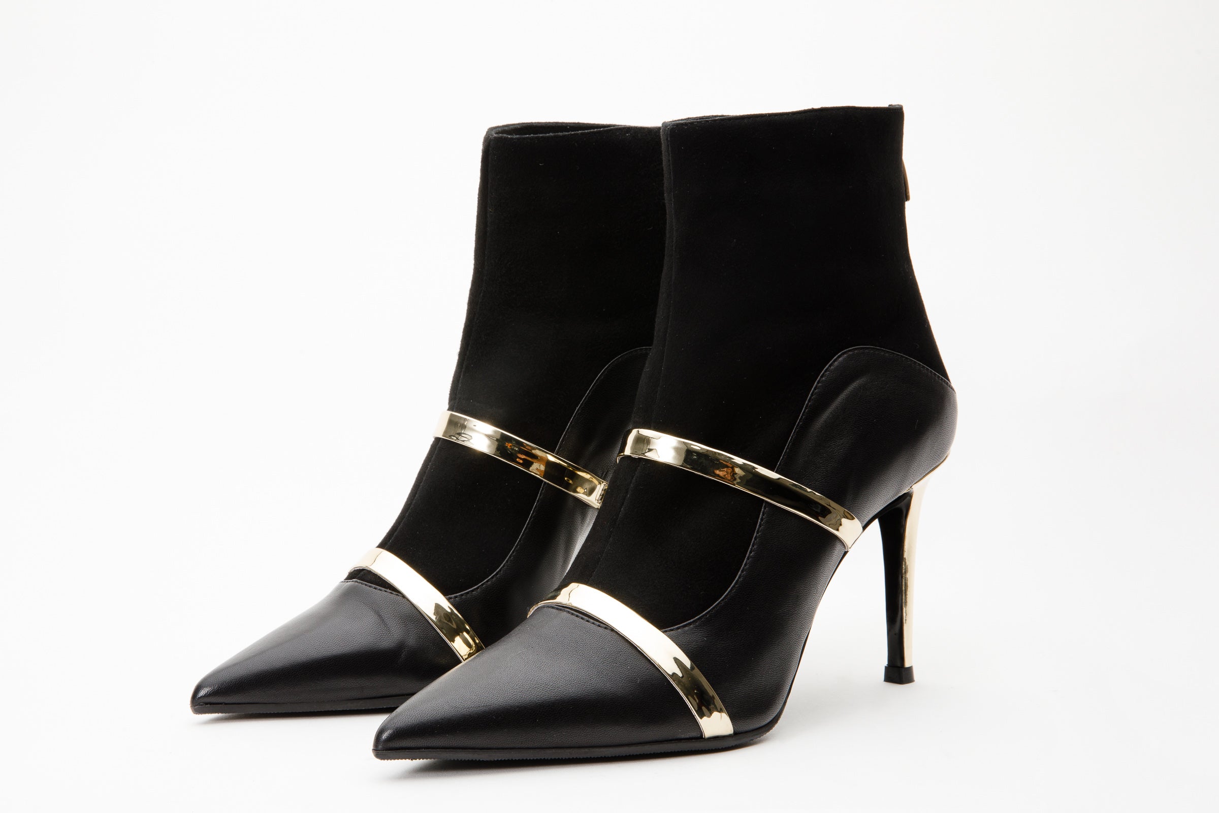 The Manila Black Leather Ankle Boot - Vinci Leather