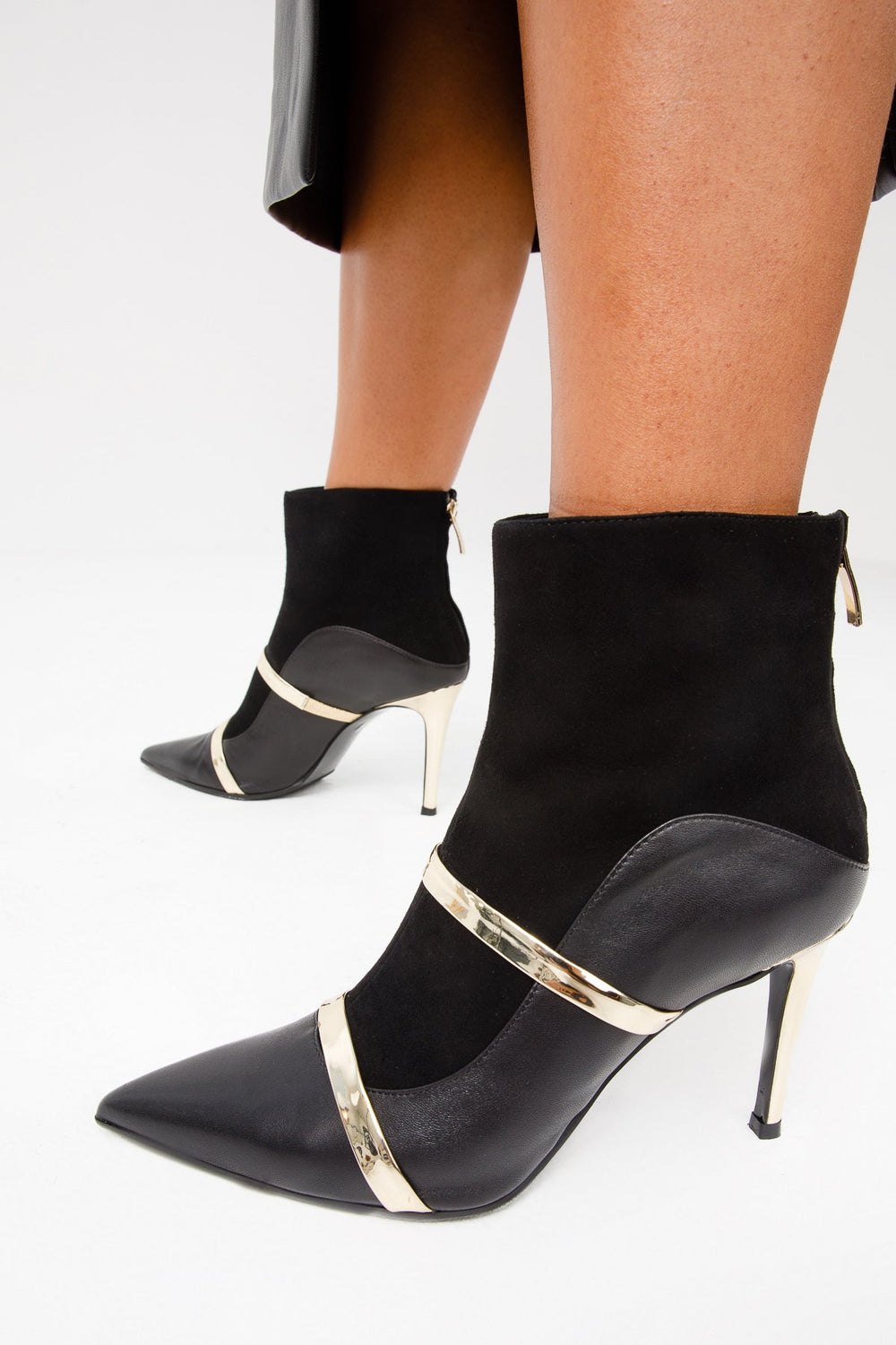 The Manila Black Leather Ankle Boot - Vinci Leather