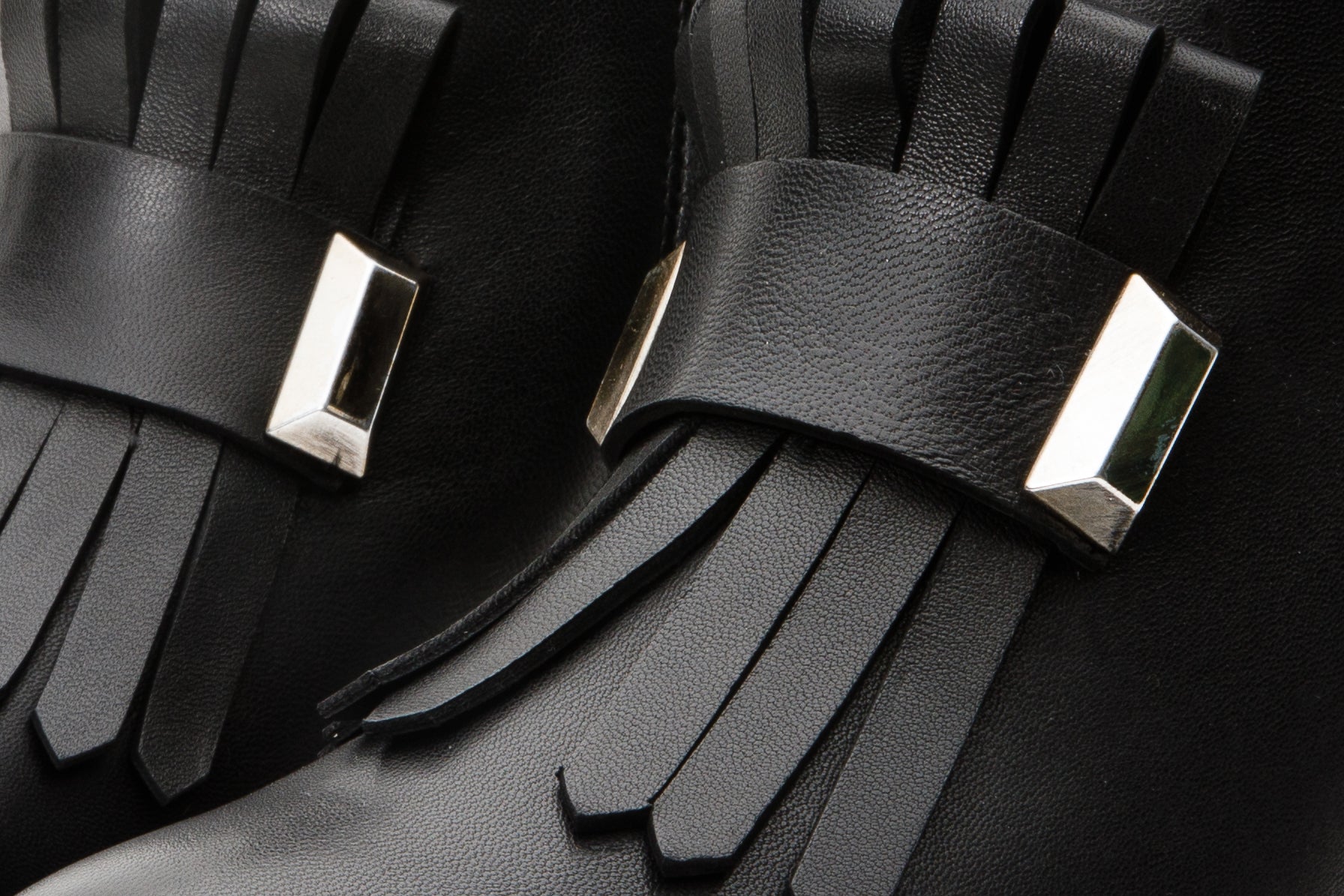 The Luksor Black Leather Block Heel Boot - Vinci Leather