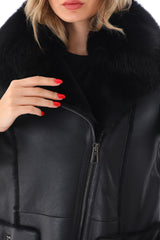 The Boreal Black Leather Jacket - Vinci Leather