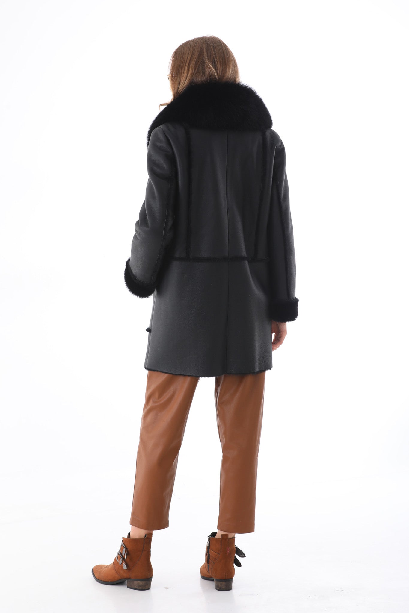 The Boreal Black Leather Jacket - Vinci Leather