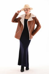 The Prague Tan Leather Jacket - Vinci Leather