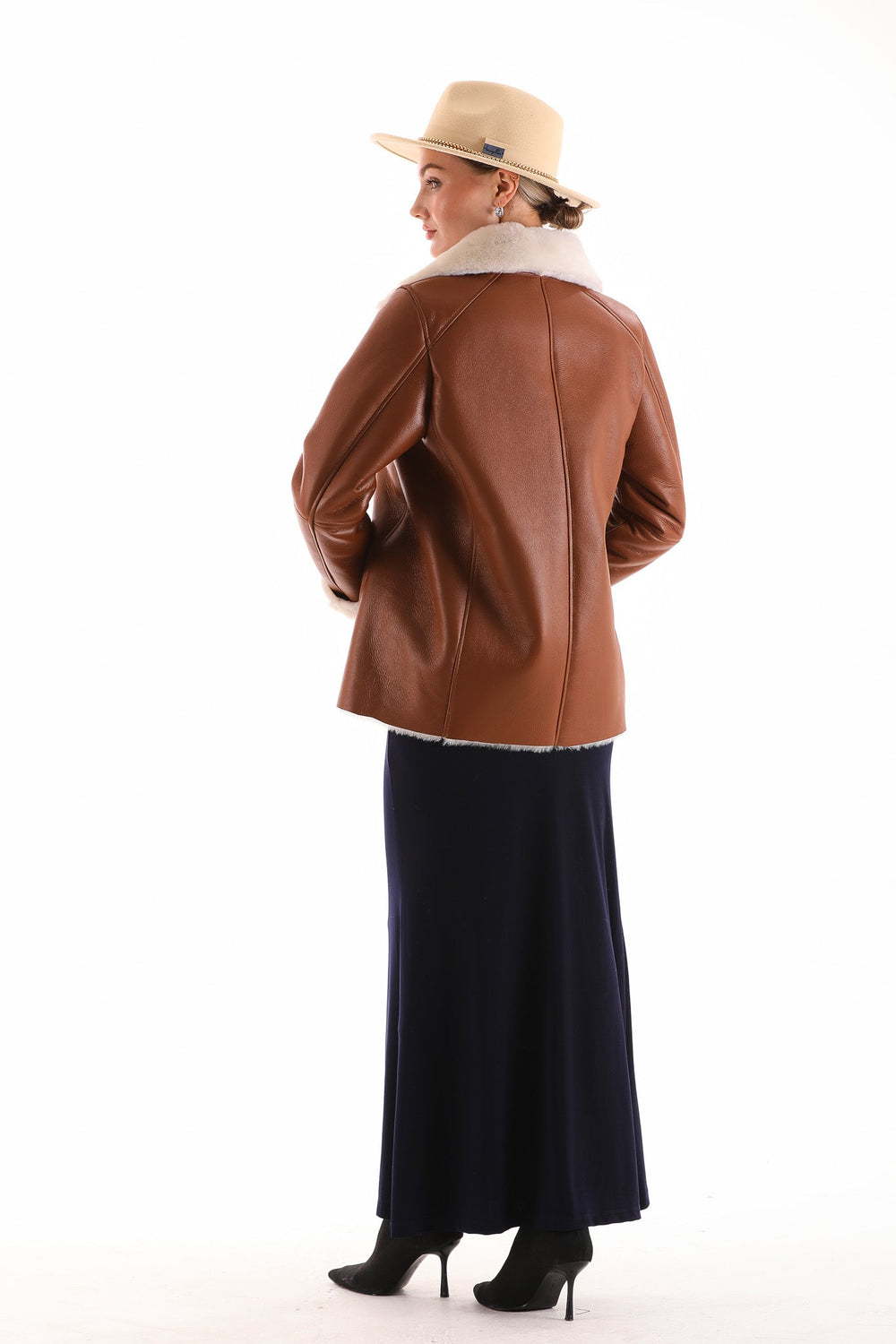 The Prague Tan Leather Jacket - Vinci Leather