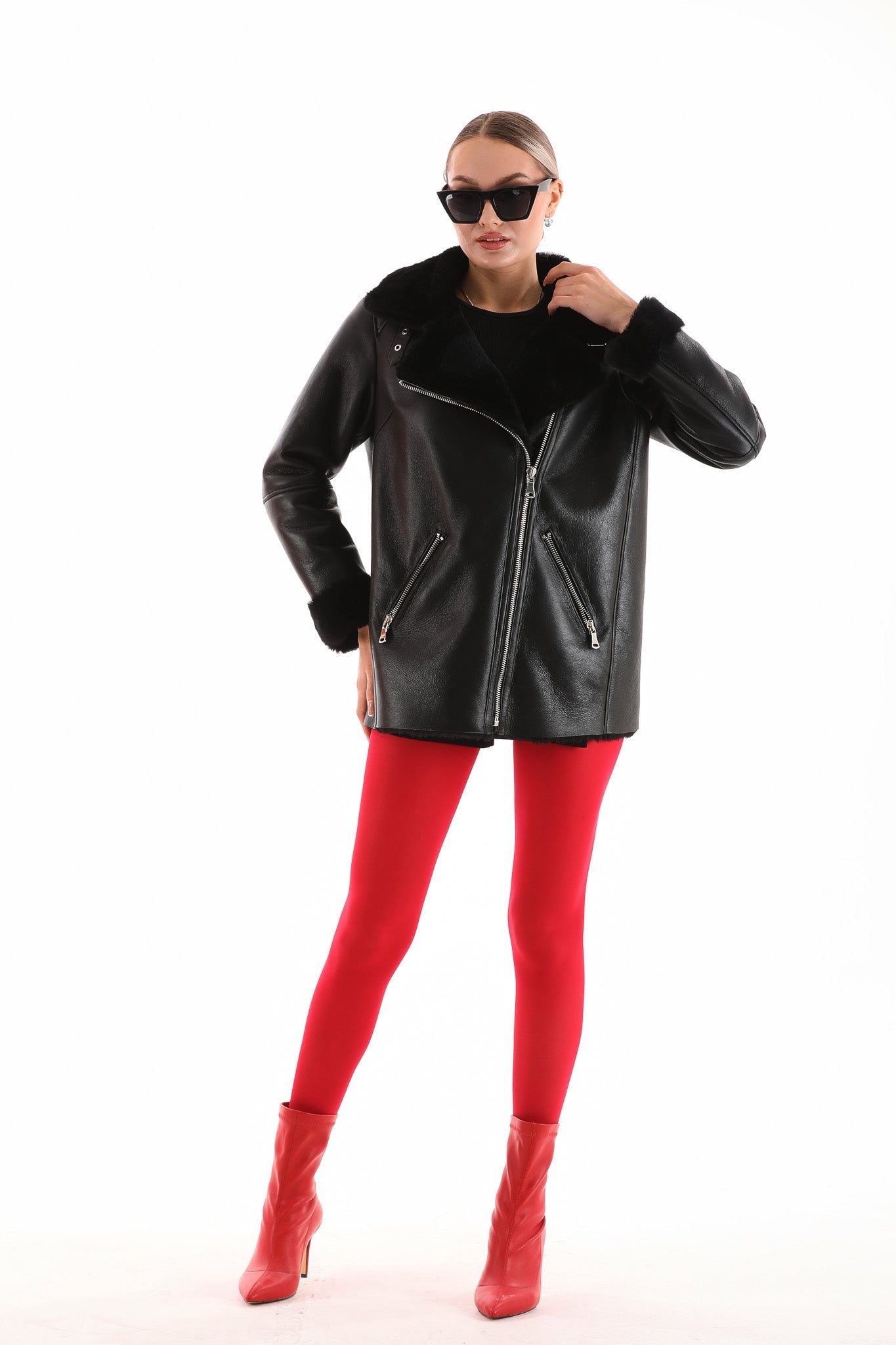 The Prague Black Leather Jacket - Vinci Leather