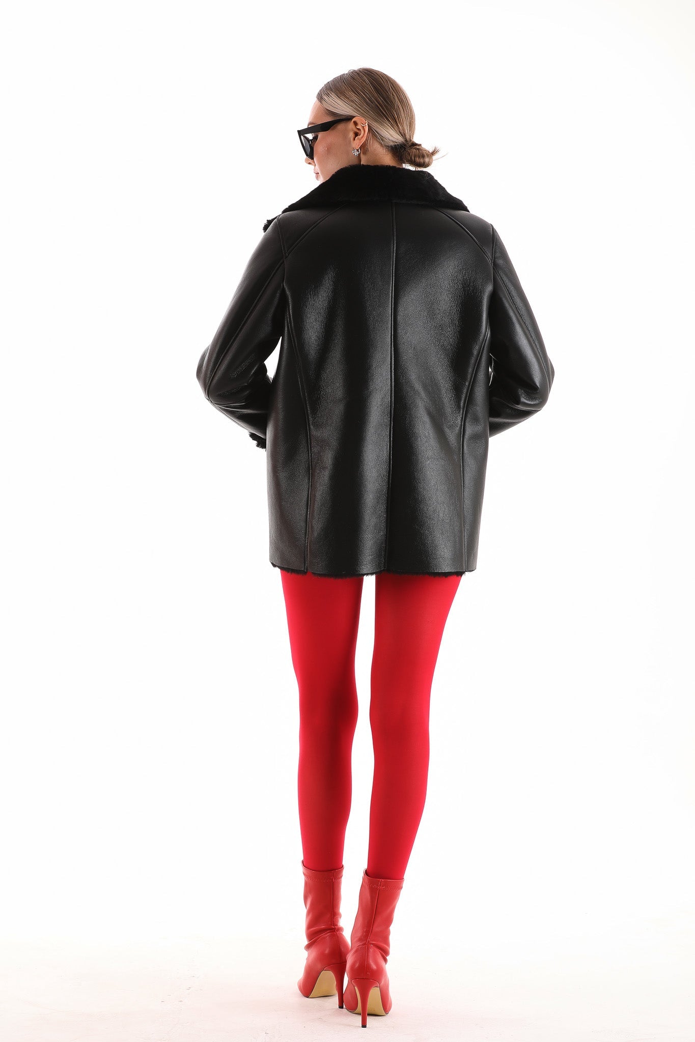 The Prague Black Leather Jacket - Vinci Leather
