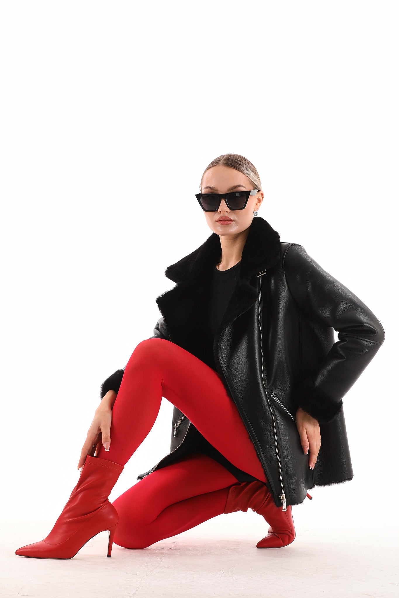 The Prague Black Leather Jacket - Vinci Leather
