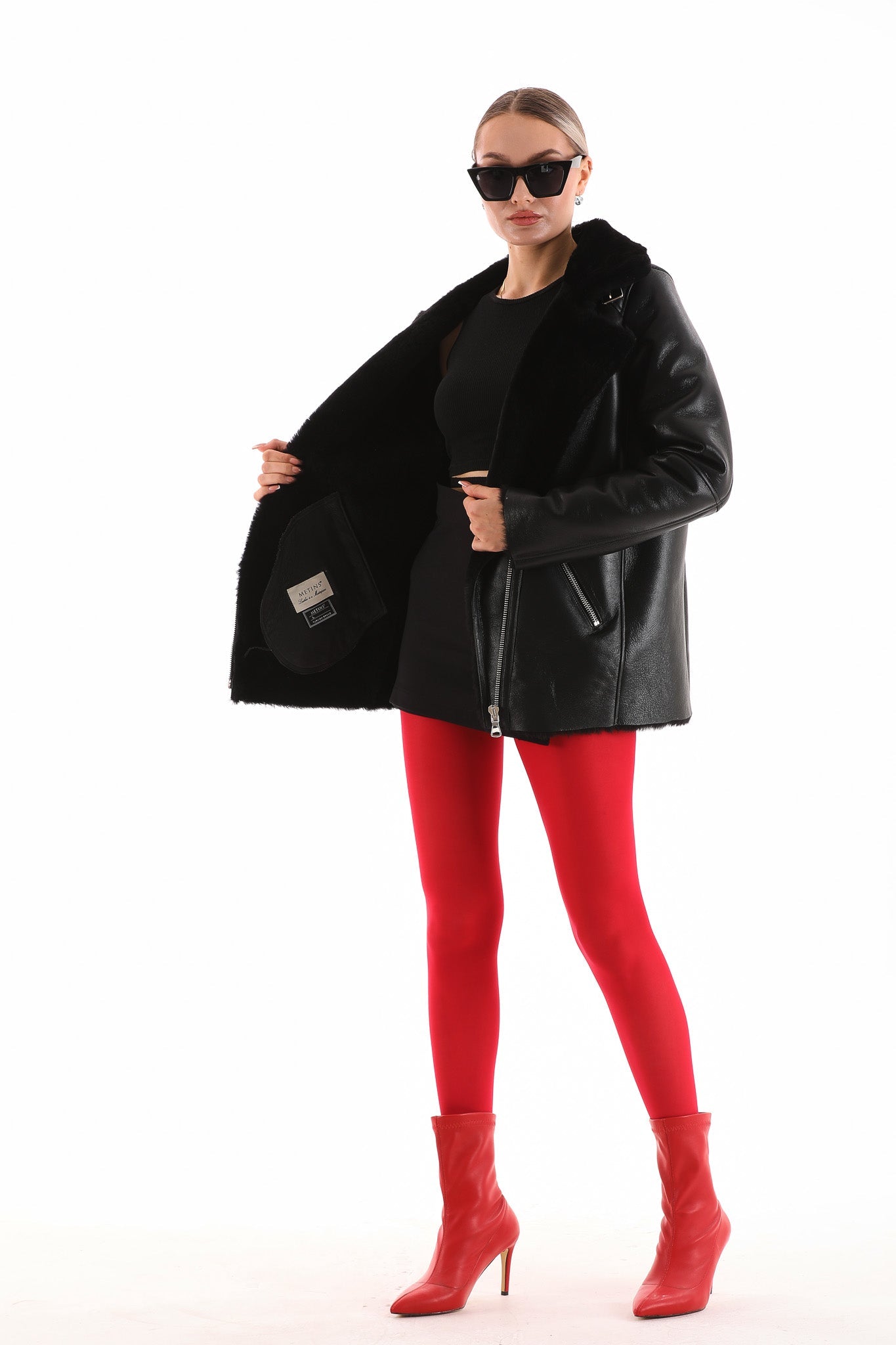 The Prague Black Leather Jacket - Vinci Leather