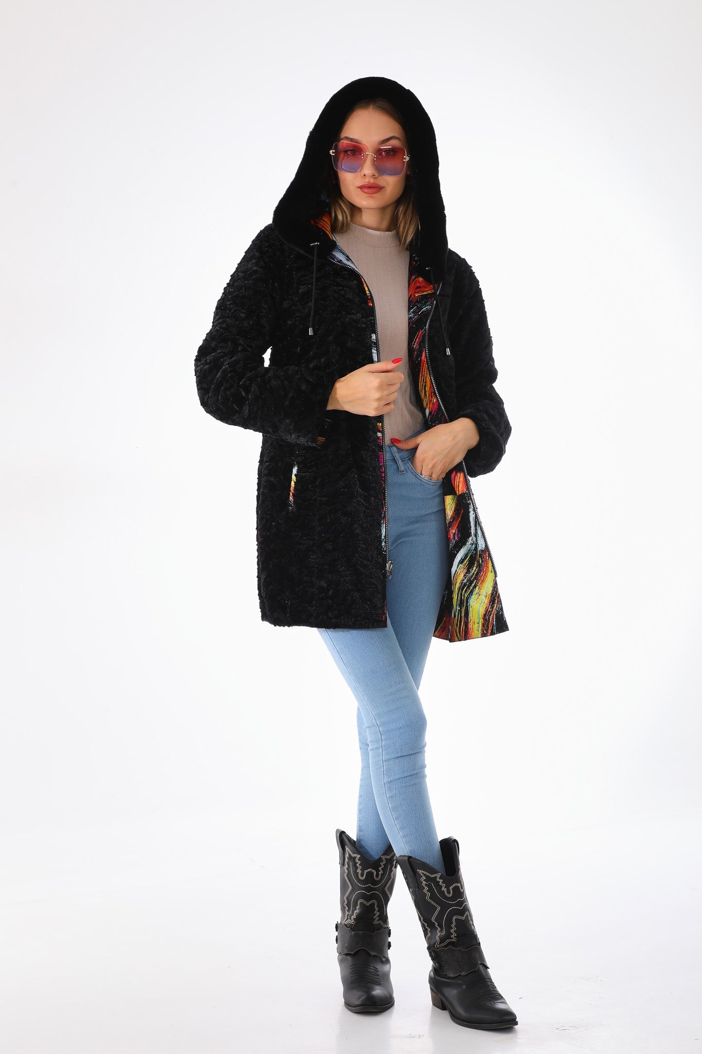 The Prisma Multicolor Leather Jacket - Vinci Leather