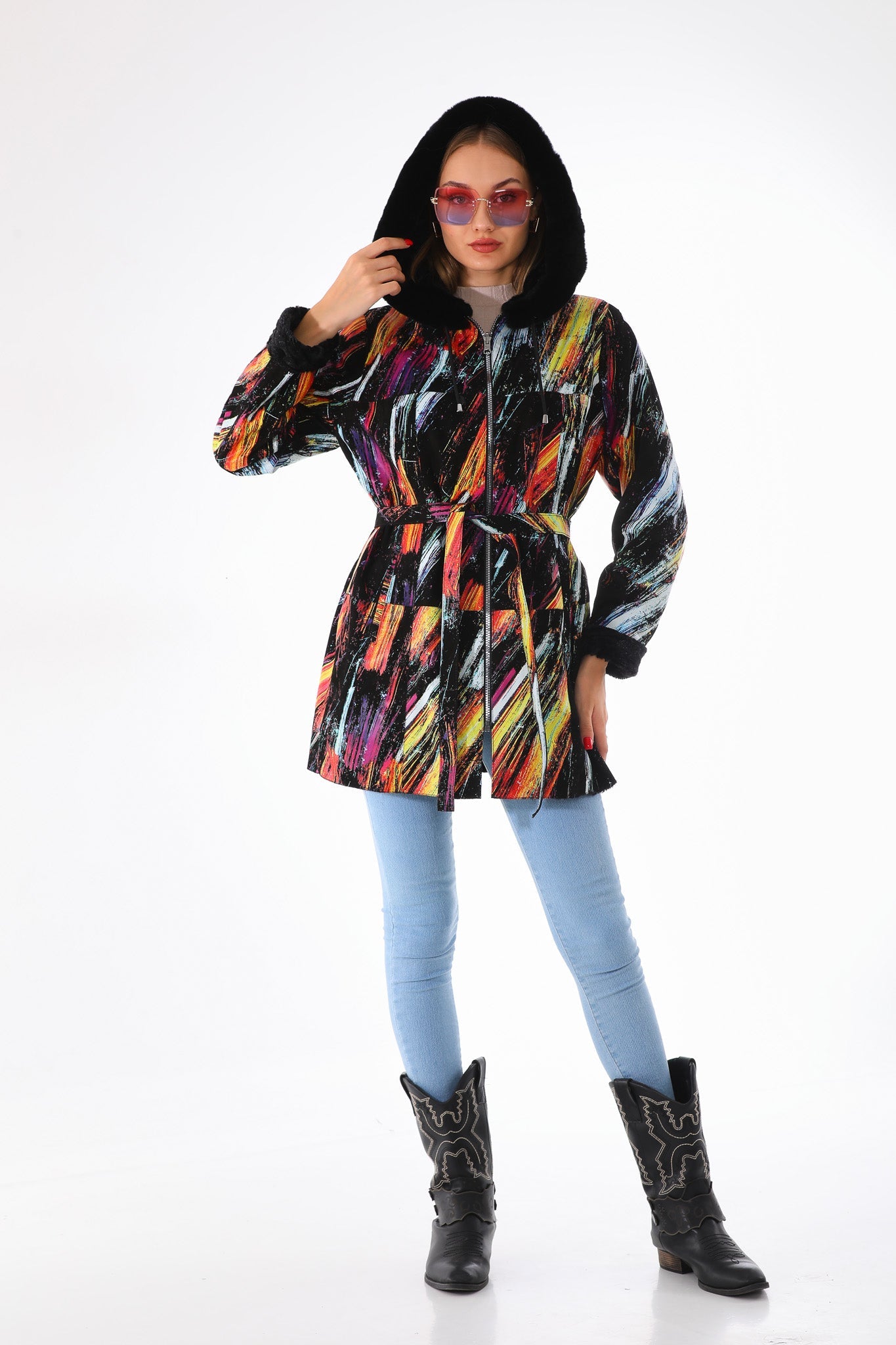 The Prisma Multicolor Leather Jacket - Vinci Leather