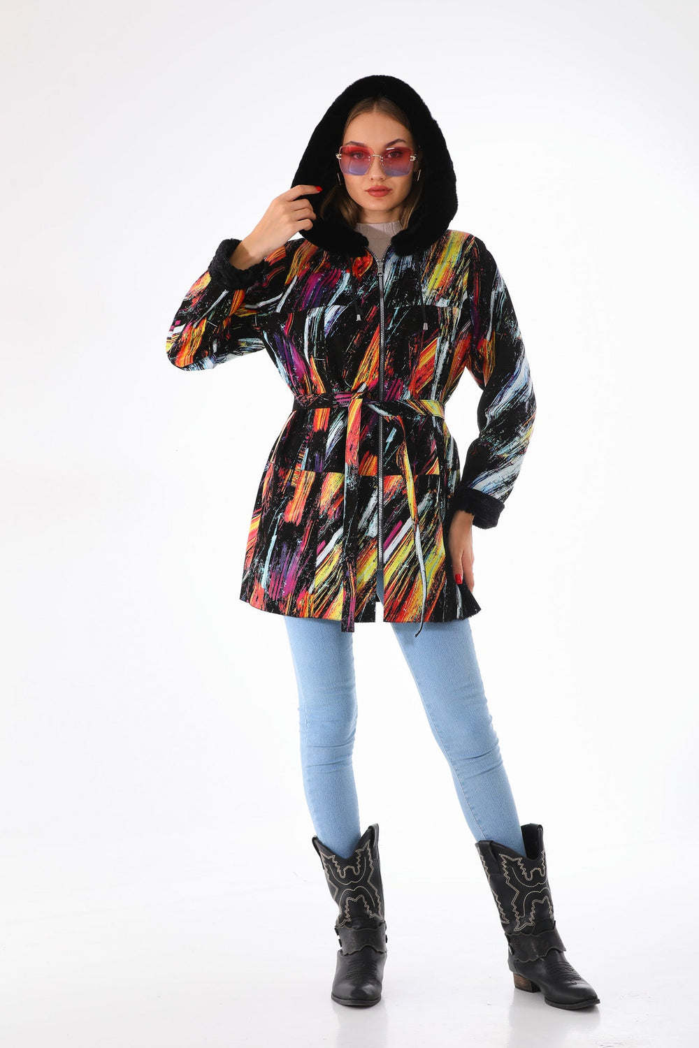 The Prisma Multicolor Leather Jacket - Vinci Leather