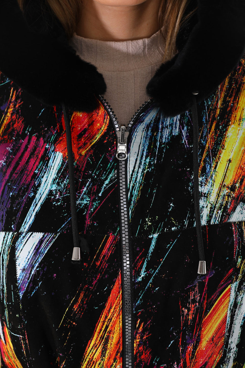 The Prisma Multicolor Leather Jacket - Vinci Leather