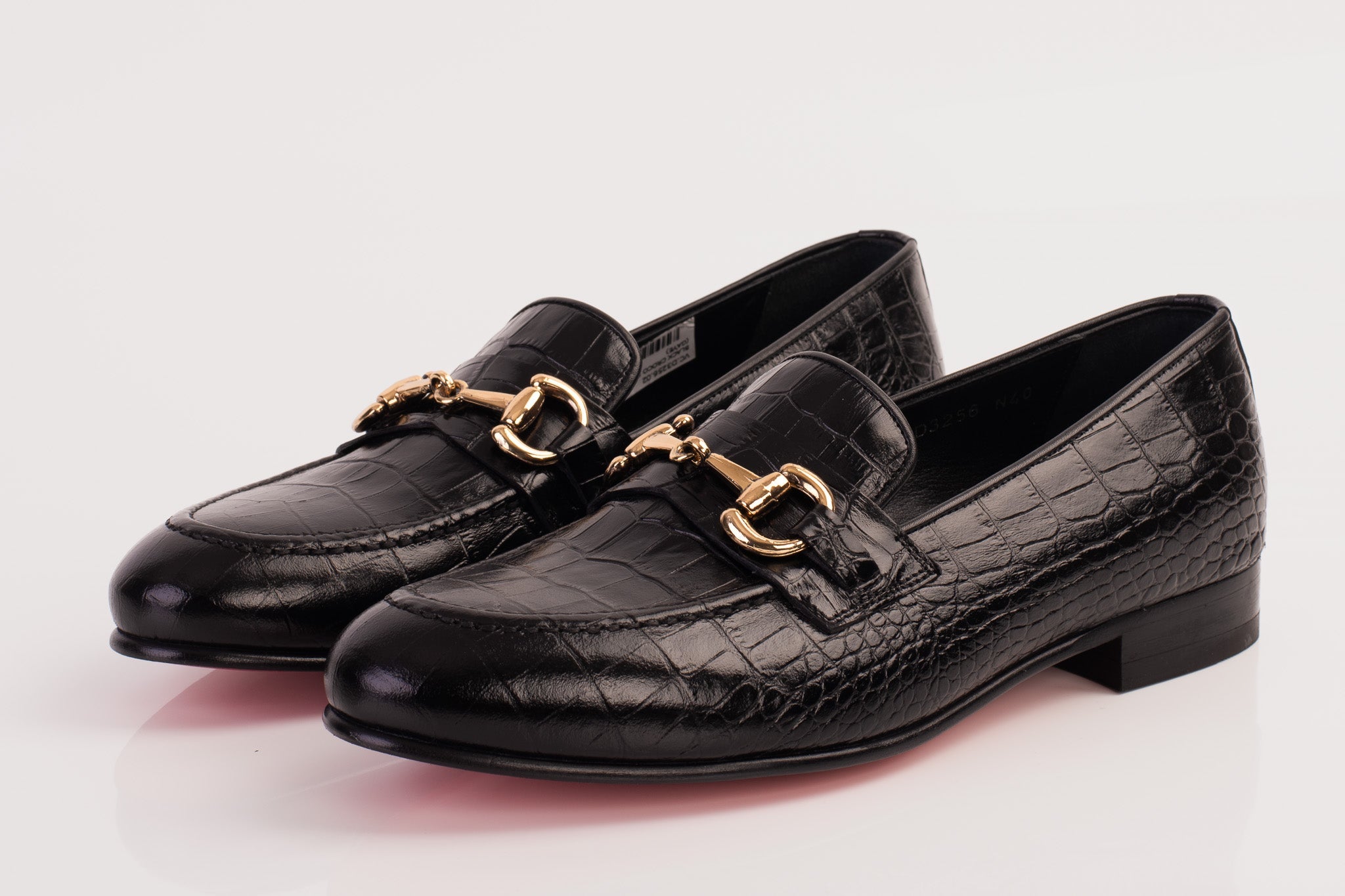 The Monaco Black Leather Shoe Bit Loafer - Vinci Leather