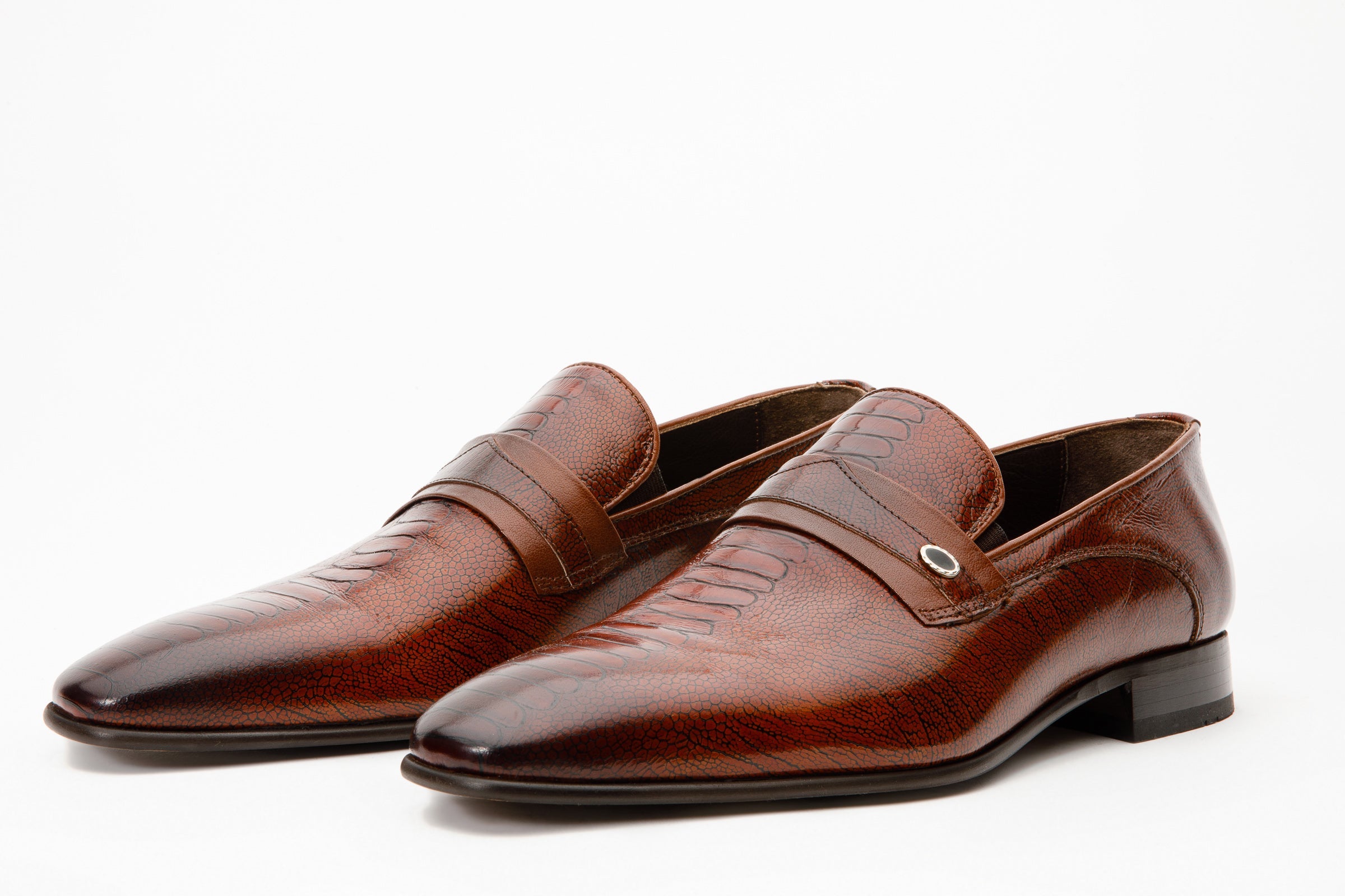 The Bangkok Tan Penny Loafer Shoe - Vinci Leather