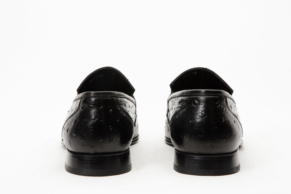 The Johannesburg Black Leather Dress Loafer  Shoe - Vinci Leather