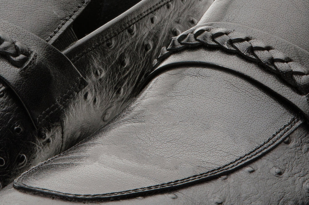 The Johannesburg Black Leather Dress Loafer  Shoe - Vinci Leather