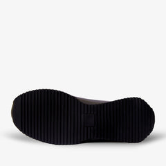 The Milford  Black  Leather Sneaker - Vinci Leather