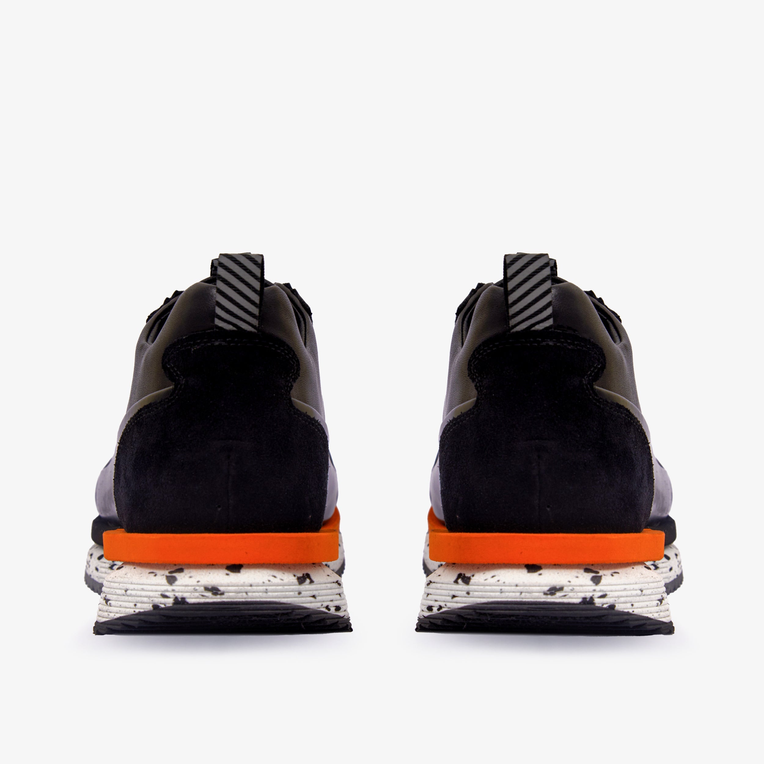 The Milford  Black  Leather Sneaker - Vinci Leather