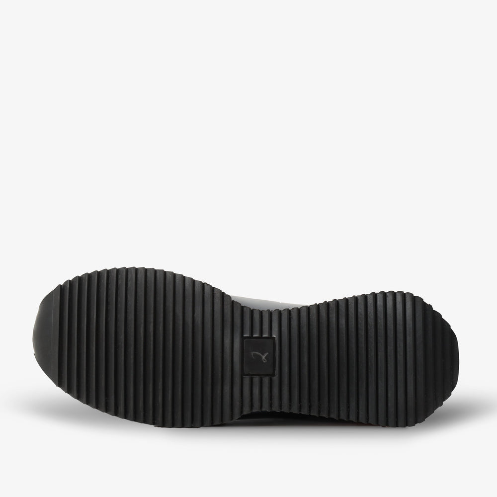 The Milford Navy Blue  Leather Sneaker - Vinci Leather