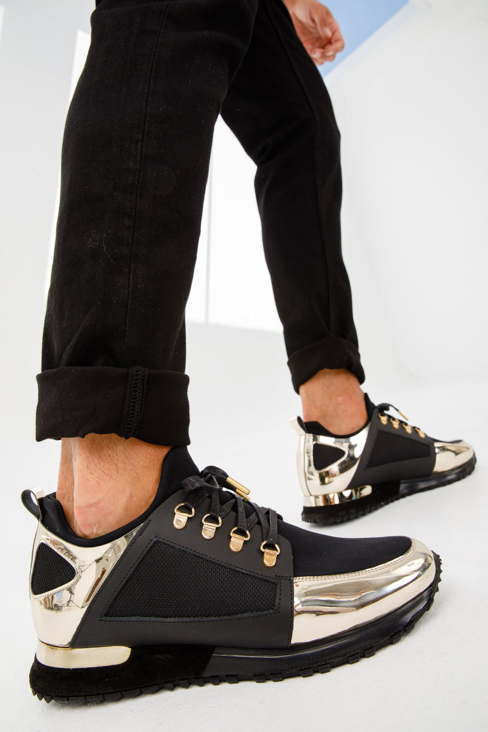 The Emir Gold Leather Sneaker Limited Edition - Vinci Leather