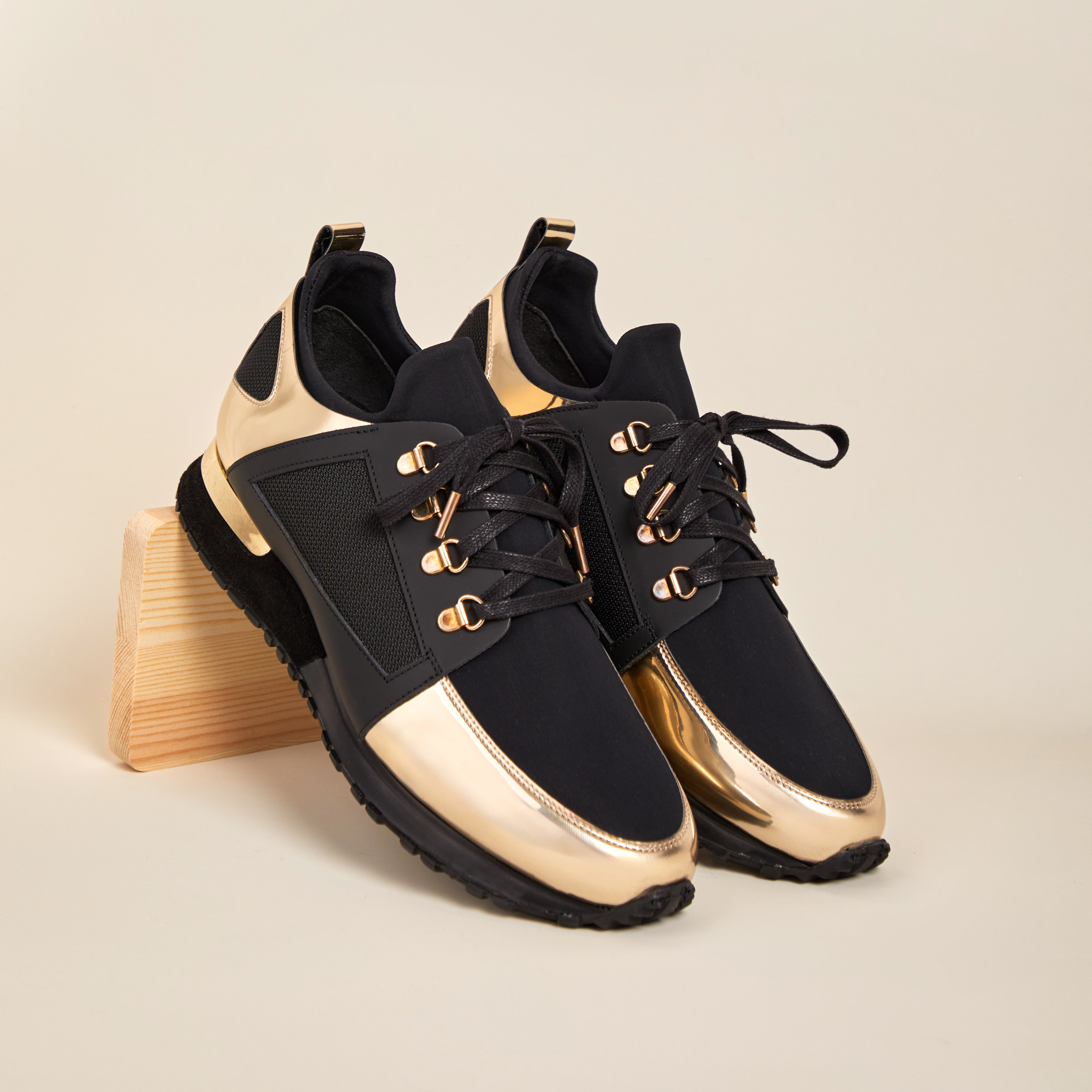 The Emir Gold Leather Sneaker Limited Edition - Vinci Leather