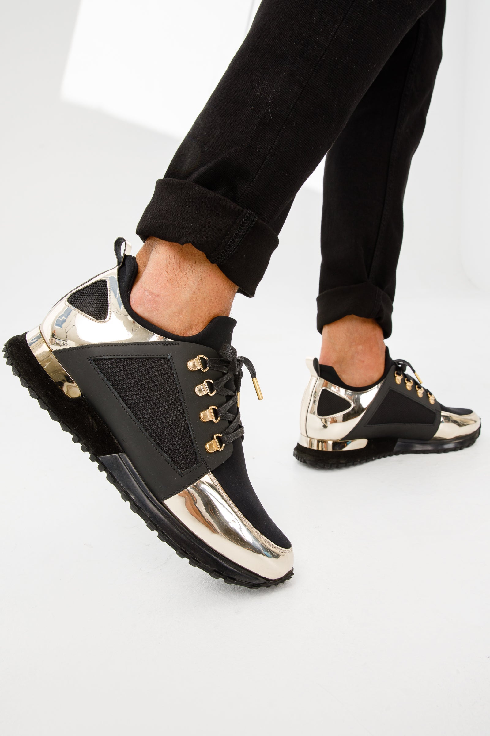 The Emir Gold Leather Sneaker Limited Edition - Vinci Leather