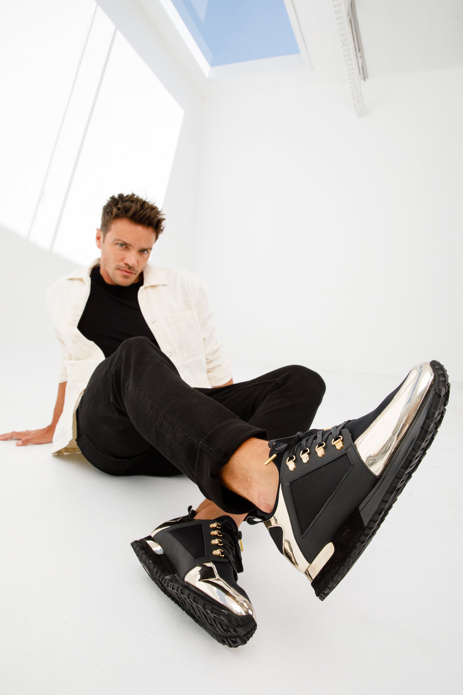 The Emir Gold Leather Sneaker Limited Edition - Vinci Leather