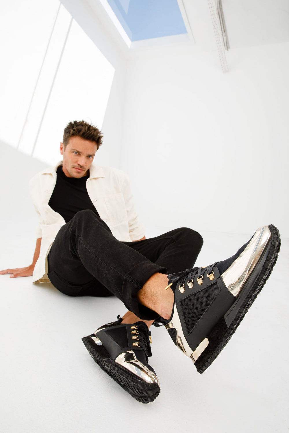 The Emir Gold Leather Sneaker Limited Edition - Vinci Leather