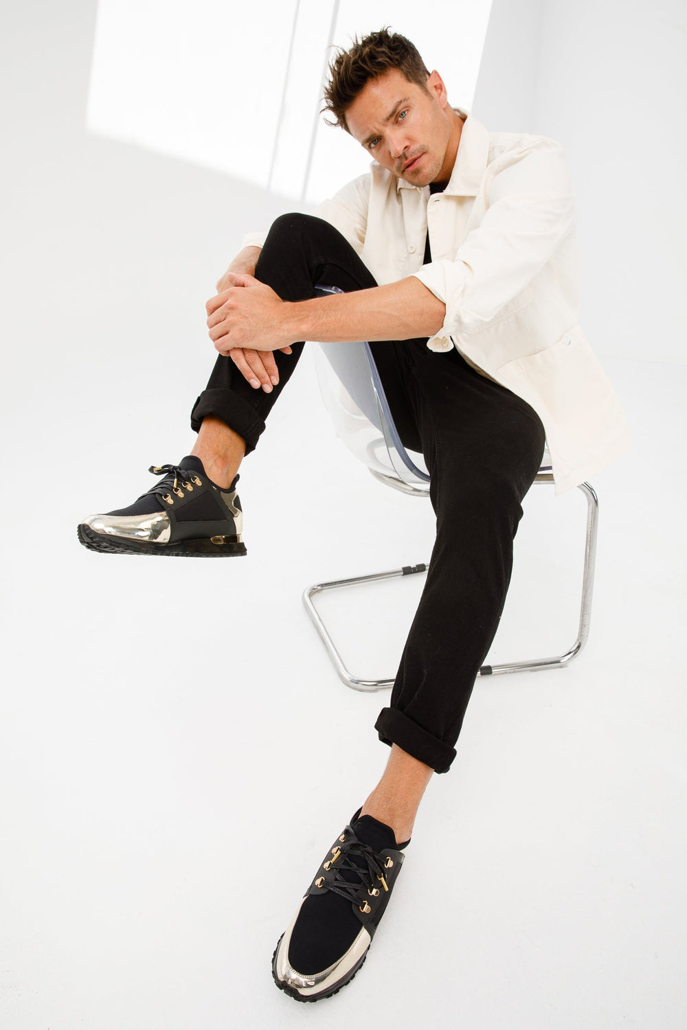 The Emir Gold Leather Sneaker Limited Edition - Vinci Leather
