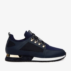 The Emir Navy Leather Sneaker - Vinci Leather