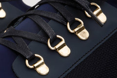 The Emir Navy Leather Sneaker - Vinci Leather