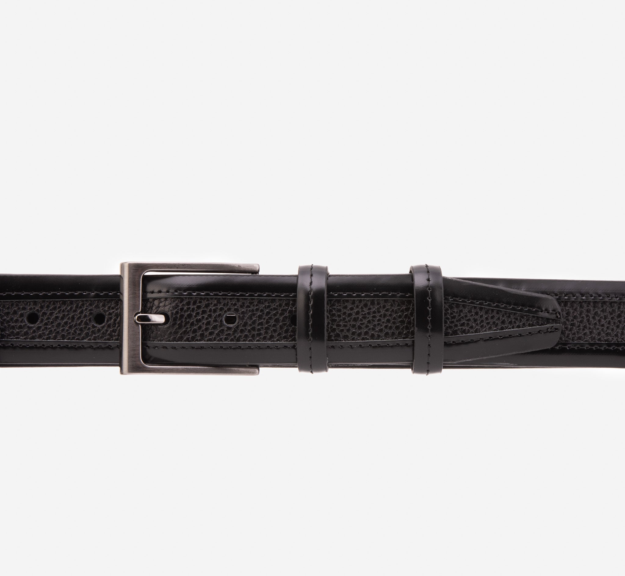 The Everest Rockwell Black Leather Belt - Vinci Leather