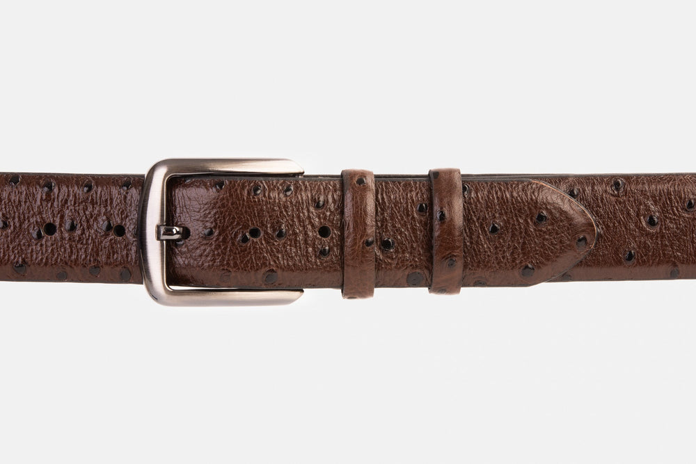 The Monterrey Brown Leather Belt - Vinci Leather