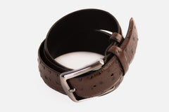 The Monterrey Brown Leather Belt - Vinci Leather