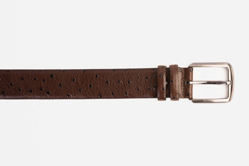 The Monterrey Brown Leather Belt - Vinci Leather