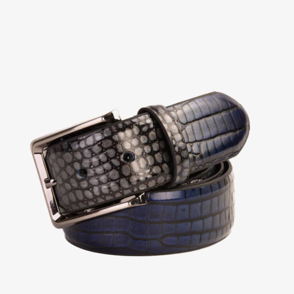 The Mush Navy Blue Belt - Vinci Leather