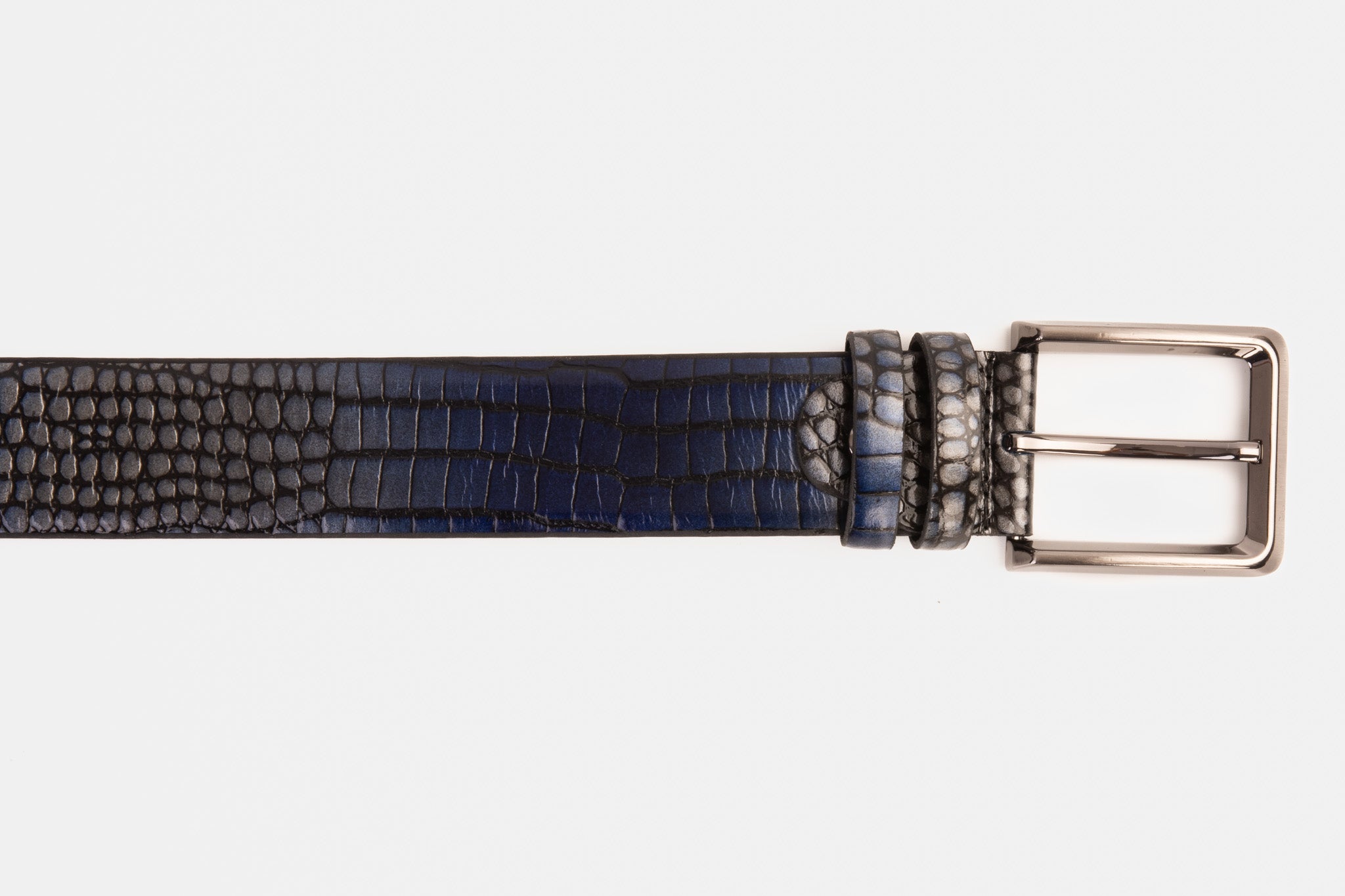 The Mush Navy Blue Belt - Vinci Leather