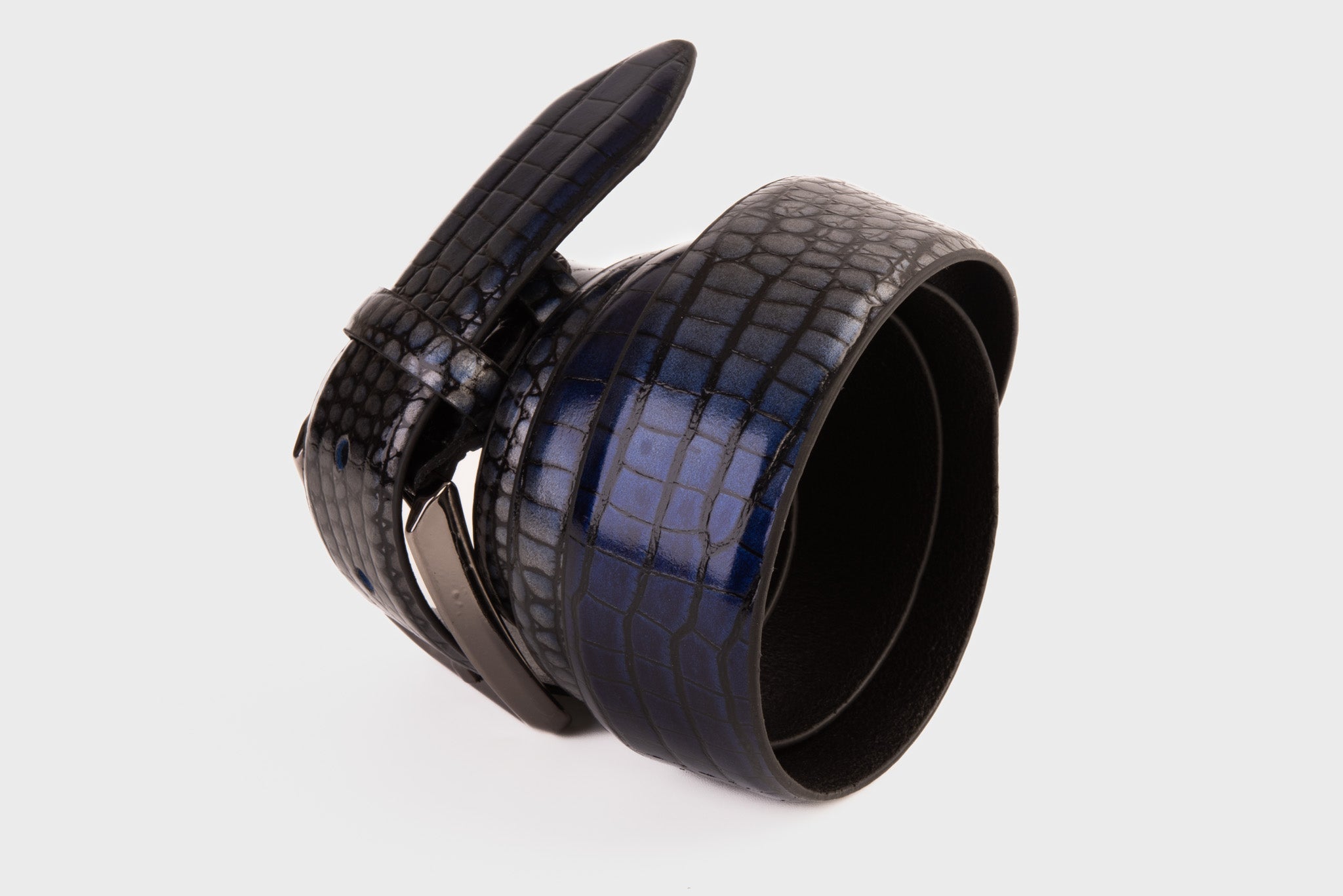 The Mush Navy Blue Belt - Vinci Leather