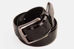 The Modica Black Patent Leather Belt - Vinci Leather