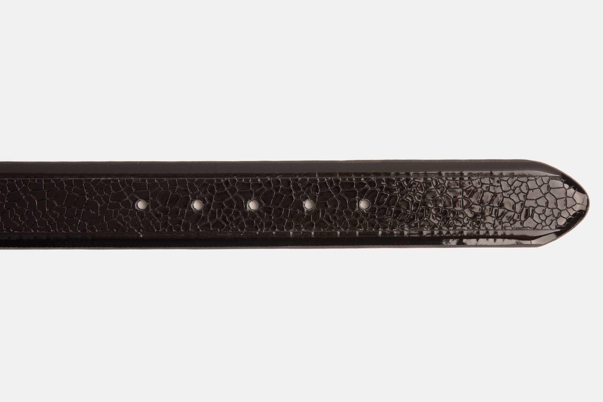The Modica Black Patent Leather Belt - Vinci Leather