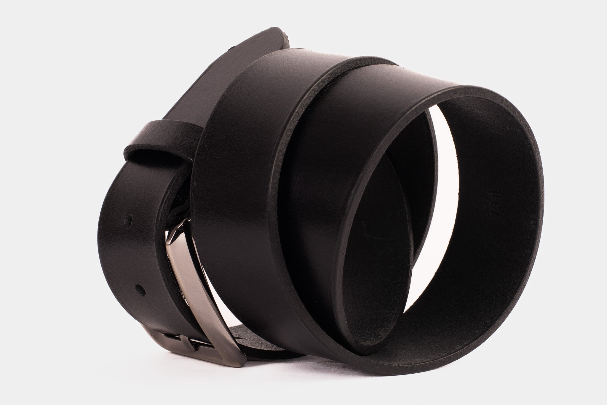 The Mercury Black Calfskin Belt - Vinci Leather