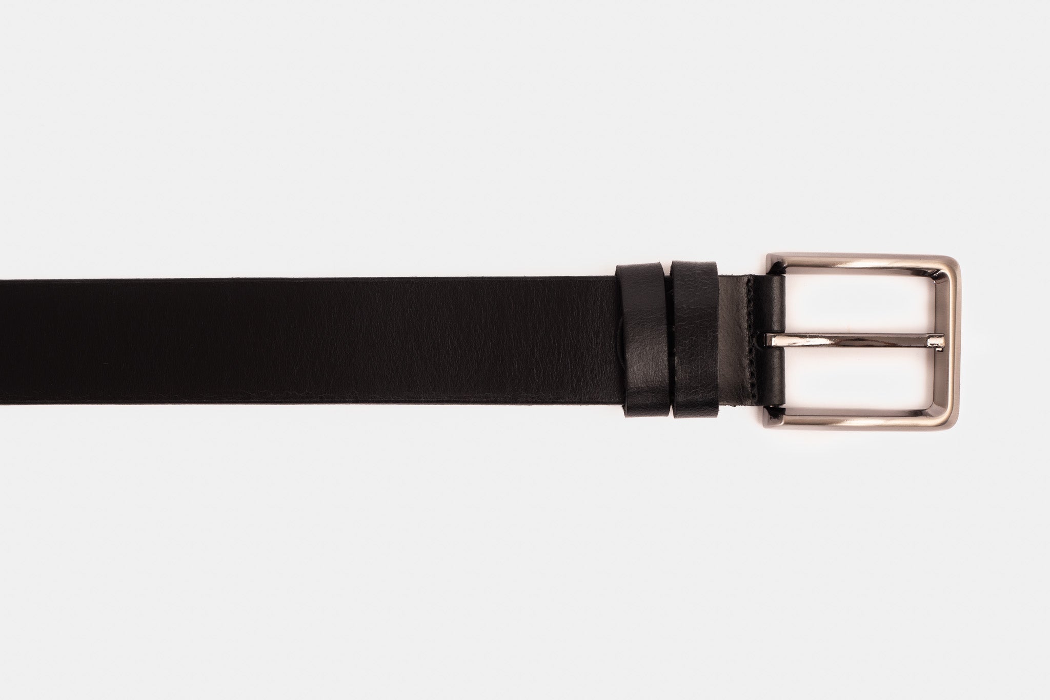 The Mercury Black Calfskin Belt - Vinci Leather